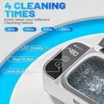 Ultrasonic Jewelry Cleaner, 500ml Sonic Cleaner with 4 Gear Adjustable for Eyeglasses, Watch Strap, Earrings, Ring, Necklaces, Razors? Ultrasonic Cleaner Solution