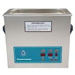 Ultrasonic Table Top Part Cleaning System – Digital Timer/Heat/Power Control, 1.5 Gal, 132 kHz, 230V