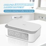 3000mAh Portable Ultrasonic Cleaner, 45000Hz Ultrasonic Jewelry Cleaner, 17.6oz, with Time/Temperature/Humidity/Alarm, for Cleaning Eye Glasses, Jewelry, Necklaces, Rings, Watch, Shaver Heads.
