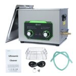 U.S. Solid 15 L Mechanical Ultrasonic Cleaner – 40 KHz 4gal Stainless Steel Ultrasonic Cleaning Machine with Mechanical Control Knob for Industrial and Jewelry, 176?, FCC, CE, RoHS