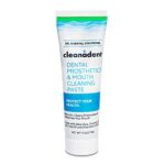 Dr. B Dental Solutions Cleanadent Denture and Gum Toothpaste, Removes Odors Stains Adhesives, Mouth Cleaning Paste, 4 oz