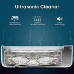 Ultrasonic Jewelry Cleaner, 45Khz Deep Clean Dental Pod Ultrasonic Cleaner Stainless Steel 17Oz Denture Sterling Ring Silver Gold Diamond Cleaner Solution Machine 2 Modes