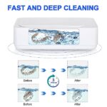 Ultrasonic Jewelry Cleaner, Portable Professional Ultrasonic Cleaner for Cleaning Jewelry, Eyeglasses, Watches, Razors, Denture