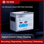 JIEJING Ultrasonic Jewelry Cleaner 3.2L Professional Ultrasonic Cleaner 110V Jewelry Cleaner Ultrasonic Cleaner with Heater and Timer (Basket Included)