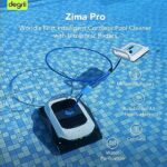 Degrii Zima Pro Cordless Robotic Pool Cleaner Robot Wall Climbing Waterline Clean Smart Mapping Pool Water Vacuum Cleaner with 180 µm Filter Intelligent APP Control for All Type Pools