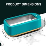 M&L Ultrasonic Jewelry Cleaner Machine, 48KHz 640ML (22OZ) Professional Ultrasonic Cleaner with 2 Timer Mode Ideal for Cleaning Jewelry, Glasses, Watch, Denture–Includes Adaptor, Tweezer, Non-Slip Pad