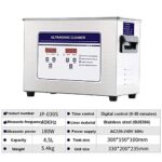 4.5L Professional Ultrasonic Cleaner, 180W Stainless Steel Ultrasonic Cleaning Bath Tank with Timer & Heater, for Cleaning Jewelry, Glasses, Denture, Coins, Metal Parts etc.