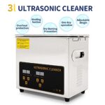 Tolsous Commercial Ultrasonic Cleaner,3L Professional Heated Ultrasonic Cleaner with Digital Timer Jewelry Watch Glasses Cleaner