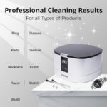 JOSOBO Ultrasonic Jewelry Cleaner Machine, 750ml Professional Lab Ultra Sonic Cleaners, Portable Cleanpod Sonicare Clean Pod with Digital Timer for Cleaning Glasses, Rings, Watches, Makeup Brush