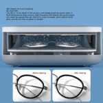 Ultrasonic Jewelry Cleaner,Ultrasonic Jewelry Cleaner Machine,Portable Eyeglasses Cleaning Machine,Ultrasonic Cleaners for Eye Glasses,Ring,Watch,Earrings,Ring,Necklaces,Razors,Makeup Brush