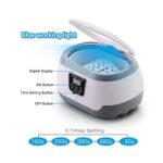 Powerful Cleaning Effect 600ML Ultrasonic Cleaner Bath Timer For Jewelry Parts Glasses Manicure Stones Cutters Dental Razor Brush Glasses Retainer Denture Parts Cleaning ( Color : VGT-6250-2.5L )