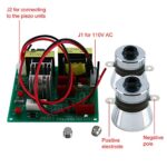 YaeCCC 110V Ultrasonic Cleaner Power Driver Board with 2PCS 50W 40K Transducers