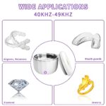 Portable Ultrasonic Retainer Cleaner 80ML,Cleans with just water,42kHz Mini Jewelry Cleaning Machine for all Dental Appliances,Jewelry,Diamonds,Aligner,Whitening Trays,Night Dental Mouth Guard