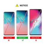 AACL Glass Screen Protector for Samsung Galaxy S10 Plus,6.4-Inch,2 Pack,Curved Tempered Glass,Compatible with Ultrasonic Fingerprint Scanner,Black