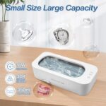 SEAINS Ultrasonic Jewelry Cleaner Machine 47Khz Professional Sonic Jewelry Cleaner with 2 Timer Modes for Glasses, Jewelry, Watch and Shaver Heads