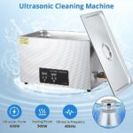 Aprafie Ultrasonic Cleaner, 600W 30L Ultrasonic Jewelry Cleaner Machine with Digital Timer Heater and 304 Stainless Steel for Dentures Glass Industrial Parts Carburetor Circuit Board