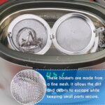 Ultrasonic Cleaner Basket, Stainless Steel Basket for Ultrasonic Jewelry Cleaner,Small Part and Jewelry Cleaner Solution, 3-Pack 1.95, 2.73, 3.51 Inch