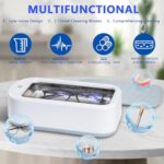 5-in-1 Ultrasonic Jewelry Cleaner,Ultrasonic Cleaner,Glasses Cleaner Ultrasonic Machine,304 Stainless Steel Tank Sonic Cleaner for Watch Strap,Ring,Earring, Necklaces,Makeup Brush,Dentures?640ML?