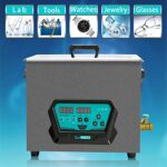 SupRUCCI Ultrasonic Cleaner, New (2.6gal)10L Ultrasonic Small Parts Cleaner Machine with Heater and Timer, Professional for Cleaning Eyeglass Main Board Electronic Parts Carb, etc.