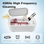 Seternaly Ultrasonic Jewelry Cleaner, 45kHz Sonic Cleaner with 3 Timer Mode, Professional Ultrasonic Cleaner for Eyeglass, Dentures, Gold, Retainer, Watches, Ring, Jewelry, Blade Razor