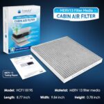 Femota MERV 13 Cabin Air Filter with Activated Carbon, CF11819(CP819) for Hyundai Sonata,Azera, Kia Cadenza,Optima,Sedona, GMC Terrain, Chevy Equinox