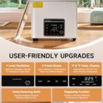 CREWORKS Professional 10L Ultrasonic Cleaner with Degas Mode & 200ml Ultrasonic Retainer Cleaner Machine for Mouth Appliance and Jewelry