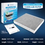 Femota MERV 13 Cabin Air Filter with Activated Carbon, CF11966 Compatible with Select Buick, Cadillac, Chevrolet, GMC Models.