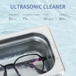LACHOI 800ml Ultrasonic Cleaner with Timer 40kHz Digital Jewelry Cleaner Sonic Cleaner Ultrasonic Parts Cleaner Machine for Jewelry Watch Ring Coin Diamond Jewelry Cleaner Ultrasonic Machine