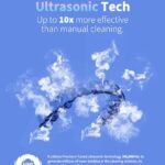 Shinchie Ultrasonic Retainer Cleaner – Auto-Adjust 39-48kHz Electric Cleaner for Aligner, NightGuard, Mouth Guard, Denture & More | Easy & Quiet