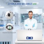 DK SONIC Professional Ultrasonic Cleaner 30L Stainless Steel, 720W Heavy-Duty Ultrasonic Gun Cleaner with Heater and Timer,Application for Rifle,Guns Parts,Bullets,Carburetor, Chains (Include Basket)