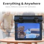 coospider-repta UV Light Sanitizer Ozone Box, Portable Foldable UV Cleaner Bag UVC Household Bag with 3-level Timer for Toys, Keys, Towels, Mask Cleaning Machine Blue 12L Ozone