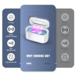 Ultrasonic Jewelry Cleaner, 48KHz Professional Jewelry Cleaner Ultrasonic Machine with Digital Timer, 30W Ultrasonic Cleaner for Necklaces, Eyeglasses, Rings, Dentures, Watch Strap