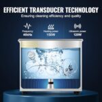 VEVOR 3L Ultrasonic Cleaner with Heated Function, Digital Timer & Stainless Steel Tank, Ultrasonic Cleaning Machine for Jewelry, Glasses, Watches, Circuit Boards, Small Parts