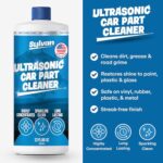 Ultrasonic Carburetor & Parts Cleaner Solution Concentrate + Free Cleaning Cloth | Makes 50 Gal. | Made in The USA | for All Ultrasonic and Immersion Machines | Cleaning Liquid | Engine Parts, Carbs