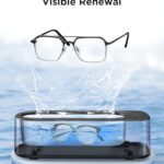 OSLTWI Ultrasonic Jewelry Cleaner Machine: 48KHz Ultra Sonic Cleaner for Jewelry,Eyeglass,Rings,Watch Band,Dentures,with Dual Cleaning Modes,350ML 304 Stainless Steel Tank,Gift for Wife,Mom,Daughter