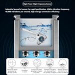 Stainless Steel Ultrasonic Record Cleaner, 40KHz Vibration, Digital Display, Adjustable Time & Temperature, Ideal for Jewelry, Glasses, & Small Parts Cleaning