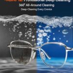 BYASKZIV Ultrasonic Jewelry Cleaner, 48KHz Ultrasonic Cleaner Machine with 20oz 304 Stainless Steel Tank, Dual Modes & LED Display – for Jewelry, Eyeglasses, Watches, Dentures, Retainers & More-Black