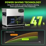 MNTNCO 3L Ultrasonic Cleaner, One-Touch Cleaning, Heating, Deep Mode, ECO Energy-Saving Ultrasonic Cleaning Machine Excellent for Labs, Carburetor, Jewelry, Dentures, Automotive & Industrial Parts.