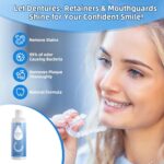 BCOM Ultrasonic Retainer Cleaner Solution, Jewelry Cleaner Solution Deep Clean for Retainer, Mouthguards, Night Guards, Aligners and Jewelry Ring, Odor Stain Remover for Ultrasonic Machines (4 oz)