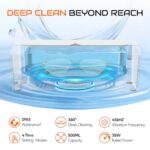 Ultrasonic Jewelry Cleaner, 45KHz Ultrasonic Cleaner Machine with 4 Cleaning Modes, 16.9oz Capacity, Digital Touch Control with Cleaning Tablets for Jewelry, Eyeglasses, Rings, Retainers, Watch Straps