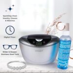 iSonic® Ultrasonic Jewelry Cleaner D2840 with Cleaning Solution Concentrate CSGJ01, 110V