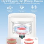 2026 New Ultrasonic Retainer Cleaner Machine, 45kHz Retainer Cleaner with Digital Timer & 3 Modes, 200ML Large Capacity Ultrasonic Cleaner for Dentures, Night Guards, Braces, Aligner, Jewelry and More