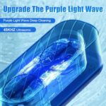 Ultrasonic Jewelry Cleaner, 45kHz Professional Ultrasonic Cleaner Machine with Timer & Control, Ultrasonic Cleaner for All Jewelry, Silver, Dentures, Gold, Glasses, Retainer