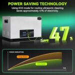 MNTNCO Ultrasonic Cleaner, One-Touch Cleaning,Heating, Deep Mode, ECO Energy-Saving Ultrasonic Cleaning Machine Excellent for Labs,Carburetor,Jewelry,Dentures,Automotive & Industrial Parts. (30L)