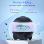 Ultrasonic Jewelry Cleaner Machine, 45KHz Retainer Cleaner Ultrasonic Professional for Aligner, Mouthguard, Ring, Earrings Sterling Silver Deep Cleaner with 4 Modes, Low Noise, 304Stainless Steel Tank