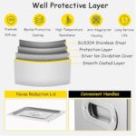 Spdazzleburst Vinyl Record Ultrasonic Cleaner Machine, 8 Records Vinyl Sonics Cleaner, 6L Ultrasonic Vinyl Records Cleaning Machine, for Ring, Eyeglass, Watches, Jewelry, Circuit Board