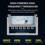 ACMESONIC Ultrasonic Cleaning Machine 15L Digital Ultrasonic Parts Cleaner with Timer 40kHz SUS 304 Stainless Steel Lab Sonic Cleaner for Professional Tools,Metal Parts,Jewelry,Eyeglasses