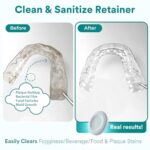 Weiss Naturals Retainer Cleaner Tablets, Invisalign Cleaner, Remove Stains, Odors & Plaque, PERSULFATE FREE Night Guard & Denture Cleaner 1-Month Supply, 30 Mint Scented Tablets