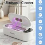 KUNPHY Jewelry Cleaner, 48KHz U-V Ultrasonic Cleaner Machine with Digital Display, Dual Cleaning Modes, 304 Stainless Steel Tank for Jewelry, Eyeglasses, Rings, Retainers, Dentures