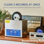 180w Ultrasonic Vinyl Record Cleaner 6l – Professional Cleaning for 7-12 Inch Records with Drying Rack – Ideal for Vinyl, Jewelry & Watches A